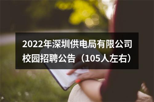 2022年深圳供电局有限公司校园招聘公告（105人左右） 图片